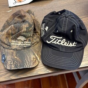 Titleist Black and Camouflage Caps